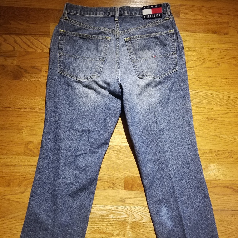 Mens Vintage Tommy Hilfiger Denim Embroidered - Picture 3 of 8